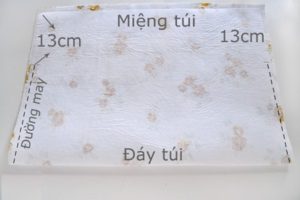Chiều dài miếng vải bố cắt tùy theo cỡ quai gỗ to hay nhỏ