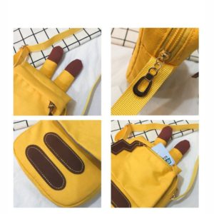 Túi vải bố đeo chéo PIKACHU được thiết kế bắt mắt, đa chức năng, làm bằng chất liệu vải bố bền và mềm.