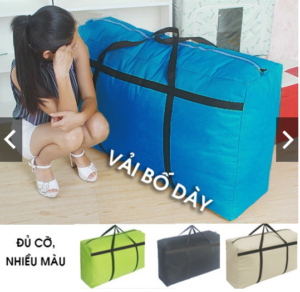 Túi đựng chăn ga bằng vải bố chống thấm, giữ đồ dùng sạch sẽ, ko bị côn trùng xâm nhập, dùng khi cất giữ chăn màn, gối nệm, đồ gia đình