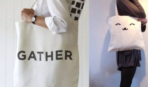 Túi vải bố đơn giản thường rất phù hợp với những cô nàng thích sử dụng túi với nhiều mục đích khác nhau.