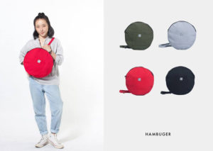 Chiếc bánh hambuger bằng vải bố