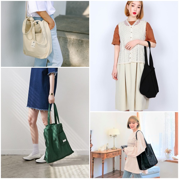 Vì đơn giản nên túi canvas trơn không bị lỗi mốt, dễ phối đồ, dễ sử dụng