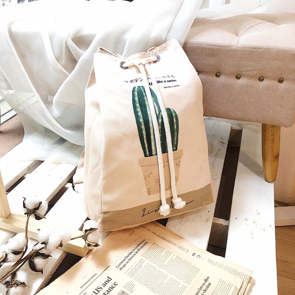 Balo canvas rút dây được rất nhiều khách hàng ưa dùng, hài lòng